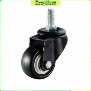 C.N. PVC Wheel Swivel Caster Wheel 1.5" Brake Wheel Trolley Silent Wheels