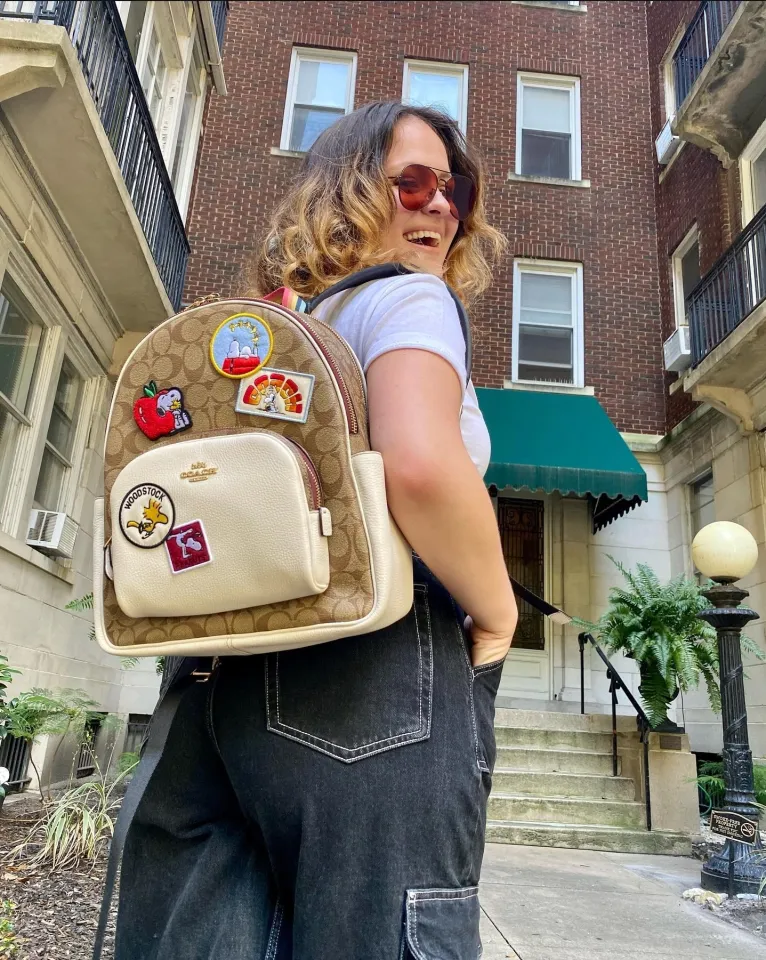 Guaranteed Authentic Coach X Peanuts Court Backpack In Signature