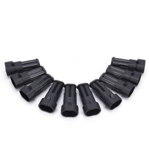 [tianjunmaoyi] 10 Kits 2 Pin Way Sealed Waterproof Electrical Wire Connector Plug Car Auto Sets