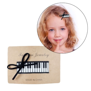 Barrettes mũ nón kẹp tóc Phụ Kiện Kẹp Tóc Violin nốt nhạc kẹp tóc cho bé trẻ mới biết đi kẹp tóc