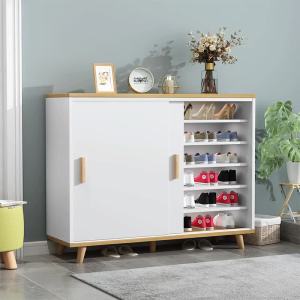 Push-pull shoe cabinet home doorway space-saving small household large-capacity storage entrance cabinet simple modern balcony cabinet