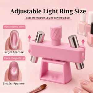 SHIHENG Automatic Cat Eye Nail Double s Adjustable Manicure Applicator Durable Professional ic Nail Art Tool Salon Use