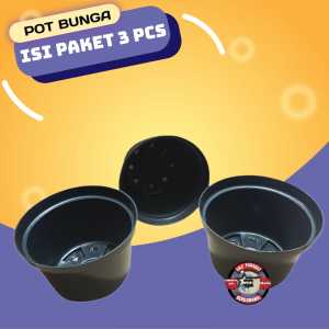 ( isi 3 pcs ) Pot Bunga Tanaman Hias POT 17 TANI