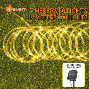 LED Solar String Lights 7M/12M Outdoor Decorative Lights Home Christmas Wedding Party Decor Waterproof Light