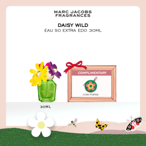 NEW LAUNCH! Marc Jacobs Fragrances Daisy Wild Eau So Extra EDP Launch Set - 100ml | 50ml | Creamy Banana Juicy Pear Nectar | Fruity Floral Perfume + Complimentary Gifts