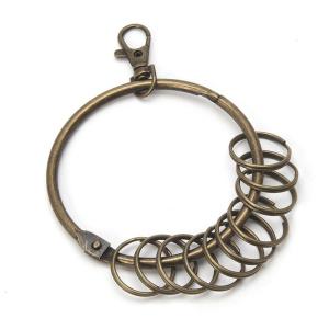 Keyring Keychain Clips Hook Clasps Big for Key Ring Split DIY Bronze Oversize Ne