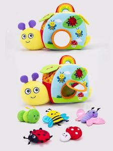 Aipinqi Baby Educational Set Toy Snail Storage Interactive Grasping Sensory Toy Infant Toddler Teaching Aids