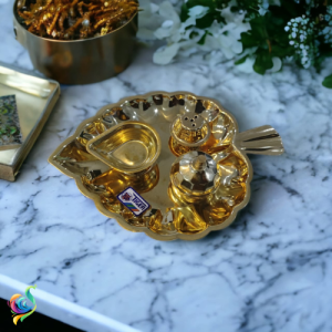 Brass  KumKum Storage Deppam Holder Agarbathi Stand