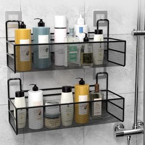 DJAQWA Đa-mục đích Công Suất lớn Không có Đấm Treo tường Nhà vệ sinh Không có Lỗ Bồn rửa  Lưu trữ Giỏ Phòng tắm Kệ Tường Nguồn Cung Cấp Phụ Kiện nhà bếp