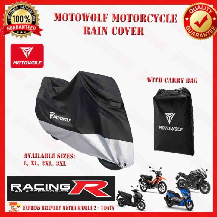 Motowolf Motor Cover / Motorcycle Cover (Universal) - Original 210D ...