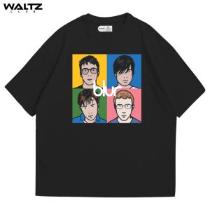 Blur Band T-shirt Music Shirt Oversize Cotton Combed 24s Tshirt For Men T Shirt For Men .c