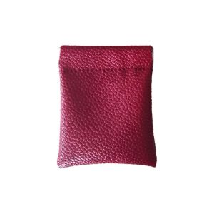 DINAH Self-closing Leather Makeup Coin Purse Waterproof Large Capacity Self-closing Lipstick Bag Sweet Mini Mini Makeup Bag Jewelry Packing