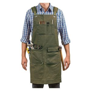 RGFV Waterproof Electrician Work Apron Wear Resistant Pockets Carpenter Work Clothes BBQ Printing Storage Bag Waist Apron Men Women
