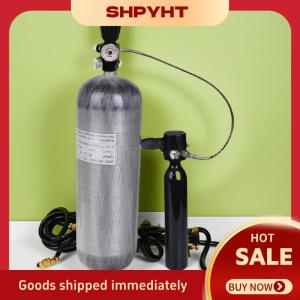 SHPYHT✨ 1Pcs Charging Scuba Tank Diving Accessories HPA Valve Fill Station Adapter 6000psi 400bar With 50cm Hose Dual Gauge