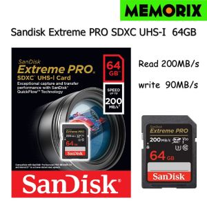 Sandisk Extreme Pro SDXC 64GB (SDSDXXU-064G-GN4IN) UHS-1  read 200MB/s .write 90MB/s