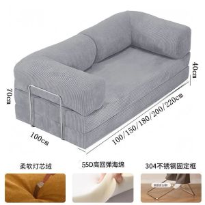 Compressed Sofa Living Room Sofas Fabric Sofa Bed Small family Sofa Removable and Washable Foldable Sofa Bed