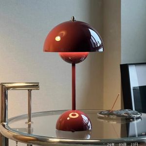 SG Danish Retro Metal Flower Bud LampRechargeable Wedding Table LampBar Restaurant Ambience Lamp