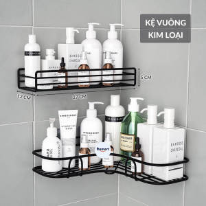 Kệ INOX Treo Góc Tường Tam Giác Dán Tường Giá Đựng Đồ Nhà Tắm Trang Nhã Kèm 2 Miếng Dán Siêu Dính
