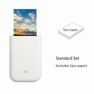 100% ASLIXiaomi Pocket Photo Printer AR 300DPI ZINK Inkless Printer DIY SharePicture (500mAh) Pocket Photo Printer
