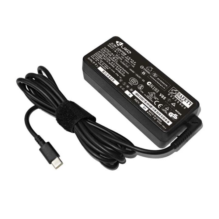 KUKE 20V 65W USB C Type-C AC Adapter Charger For LENOVO Thinkpad  Notebook and MateBook Hua wei Lazada PH