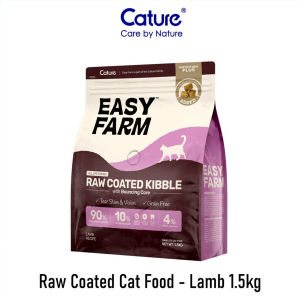 Cature Easy Farm Raw Coated Chicken Fish Lamb Recipe All Life Stages Grain Free Complete Cat Food 1.5KG