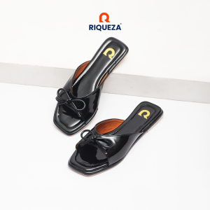 Riqueza MARIE Sendal Slop Teplek Pita Wanita Sandal Slides Cewek Kekinian
