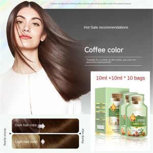 [HCM] Dầu Gội Nhuộm Màu Tóc Thảo Dược  Hộp 10 gói 30ml Dầu Gội Phủ Bạc Tóc Nuôi Dưỡng Tóc Khoẻ Óng Mượt -Cozy520