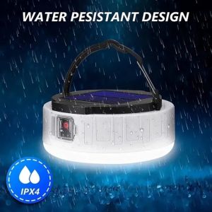 400W Lampu Pasar Malam Solar LED Lamp Portable Emergency Night Market Light Camping Light USB Rechargeable Tent Lamp