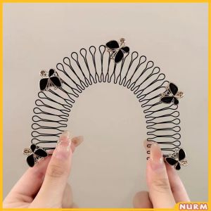 Nurm Invisible Broken Hair Clip Roll Curved Inserted Comb Women Broken Hair Sorting Hairpins