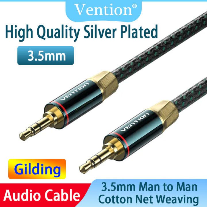 Ventio【mới】 Đực Với đực Giắc chuyển đổi 3.5mm cáp truyền âm thanh vỏ ...