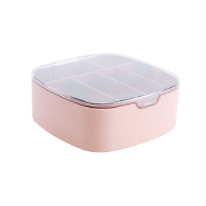 JustLiving 1PC Desktop Cable Organizer Storage Box Data Charging Cable Earphone Transparent Multifunctional Drawer Organizer Plastic Cable Organizer Desktop Data Cable Storage Box