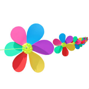 Rainbow Flower Windmill String 10pcs 10 Meter Nylon Ropefor Garden Party Outdoor Yard Decor