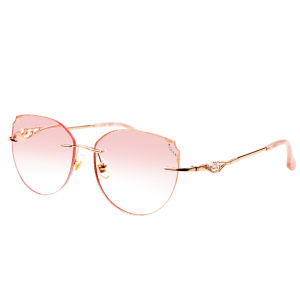 Stylish Rimless Reading Glasses for WomenBlue Light Blocking Presbyopia EyeglassesFashion Anti Scratch Readers