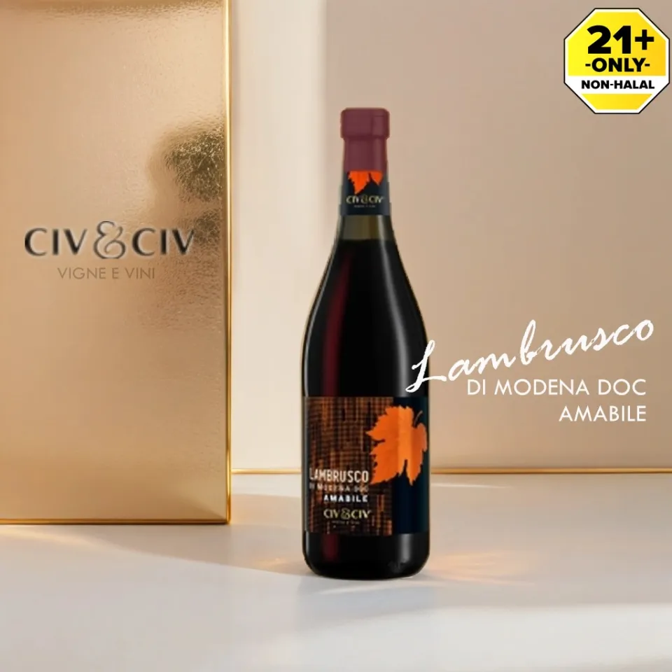 CIV CIV Lambrusco Di Modena DOC Amabile Semi Sweet Sparkling