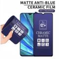 CERAMIC MATTE BLUE TECNO POP 5 LTE / CAMON 20 / CAMON 20 PRO / CAMON 20 PREMIER / CAMON 30 / CAMON 40 / SPARK GO 1 / SPARK 30 5G / SPARK 30C / SPARK 30C 5G ANTI GORES CERAMIC MATTE ANTI BLUE LIGHT ANTI GORES BLUE ANTI CAHAYA BIRU - FULL SCREEN PROTECTOR. 