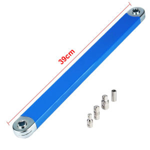 Car Offset Extension Wrench Ratchet Torque Spanner with 4 Adapters Auto Replacement Parts With 1/2"1/4" and 3/8" 