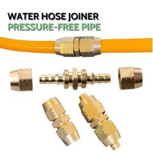 Brass Water Hose Joiner Repair Pipe Extension Water Pipe Connecto Copper High Pressure