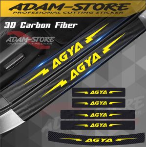 5 pcs stiker carbon 3D stiker agya sticker carbon 3D AGYA stiker mobil toyota agya