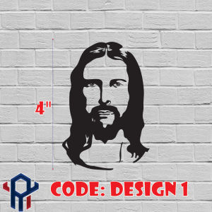 Jesus Face quality die cut vinyl waterproof sticker