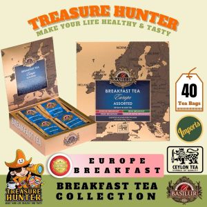 Basilur Europe Breakfast Tea Collection 40E Individual Foil Wrapped Teabags