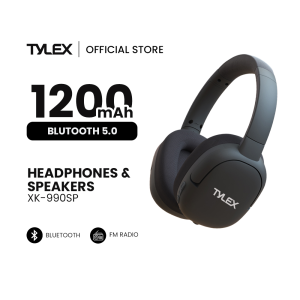 TYLEX XK-990SP Wireless Bluetooth Headset & Speaker 1200mAh Battery HiFi Stereo Bass TF Card Play FM Radio Audio