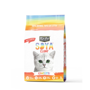 Kit Cat Soybean Litter Soya Clump 7L (6 Packs) Strawberry Peach Original Eco-Friendly Clumping Soya for Cats