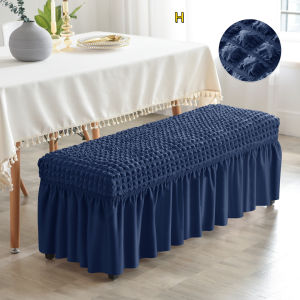 【24H fast delivery+COD】Long Bench Cover Bubble Piano Bench Slipcover Stretch Seat Case Protector Elastic Chair Covers Living Room Hotel Decor