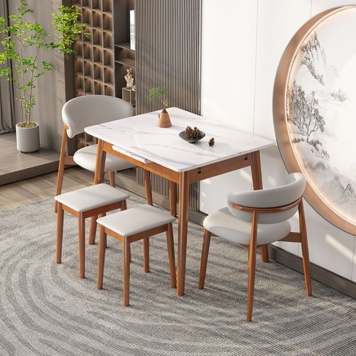 Extendable Dining Table Folding Dining Table Set Folding Island Table For Kitchen Retractable ...