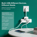 Power Strip Surge Protector Stop Kontak Colokan Listrik 3 Ways Smart Power Strip Socket & Port USB Travel USB Charger. 