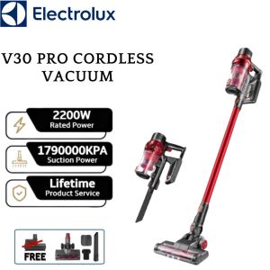 Electrolux V10 /V20/V30/V50 PRO เครื่องดูดฝุ่นไร้สาย น้ำหนักเบา แรงดูด 2399900kpa แถมฟรี แปรง + ประกัน 1 ปี