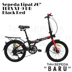 TB - Sepeda Lipat TREX XT-9 DB GRATIS FRONTBLOCK