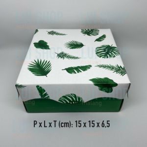 [PER 10 Lembar] DUS KUE 15cmx15cm R6 [R-ENAM] CETAK 310gr AK