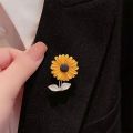 Bros Pin Bunga Matahari lucu Motif Bunga Desain Fashion Aksesoris Pakaian Pin. 
