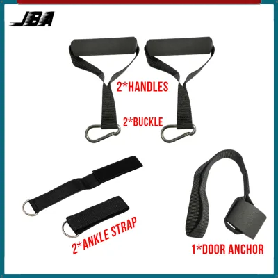 JBA Resistance Band Accessories Suit Include Handles Door Anchor Ankle Straps Gym Equipment For Exercise